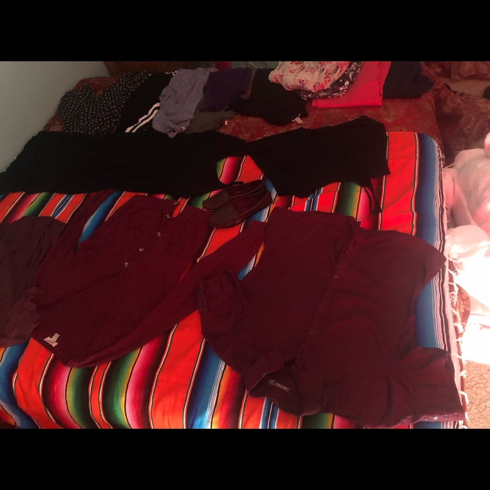 Lot of clothes.